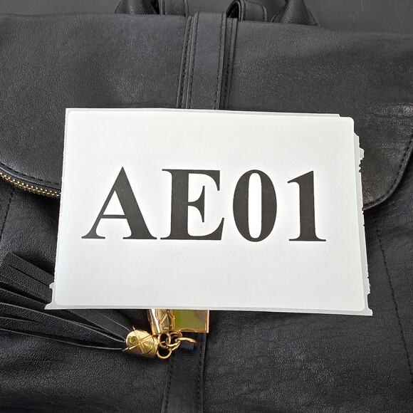 MIZTIQUE Backpack Purse Black Vegan Leather Gold Zipper Minimalist Contemporary - Picture 11 of 11